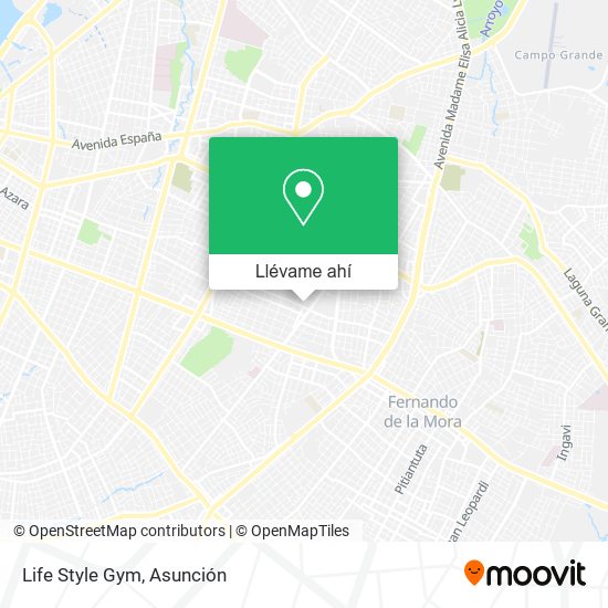 Mapa de Life Style Gym