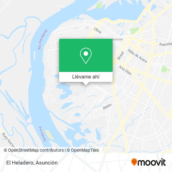 Mapa de El Heladero