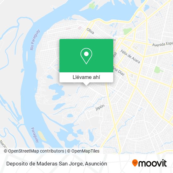 Mapa de Deposito de Maderas San Jorge