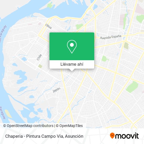 Mapa de Chaperia - Pintura Campo Via