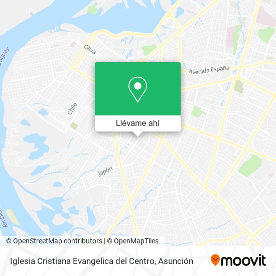Mapa de Iglesia Cristiana Evangelica del Centro