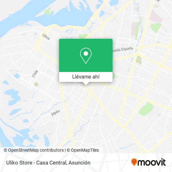 Mapa de Uliko Store - Casa Central