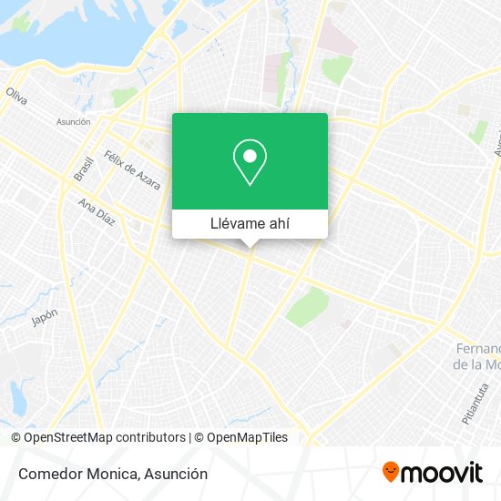 Mapa de Comedor Monica