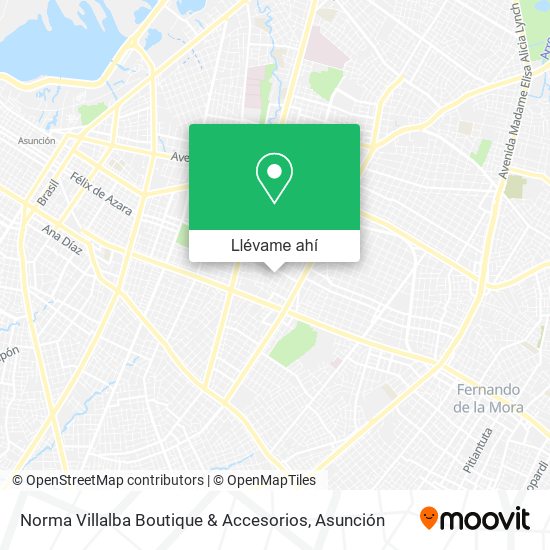 Mapa de Norma Villalba Boutique & Accesorios