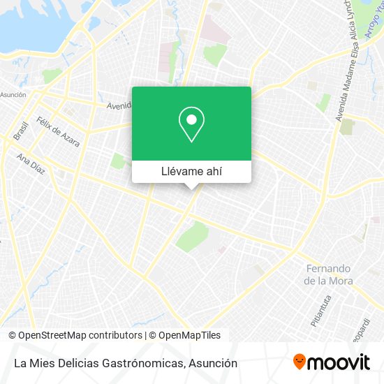 Mapa de La Mies Delicias Gastrónomicas