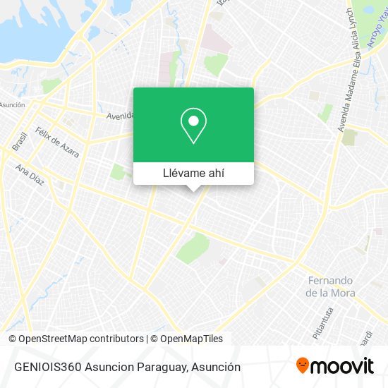 Mapa de GENIOIS360 Asuncion Paraguay