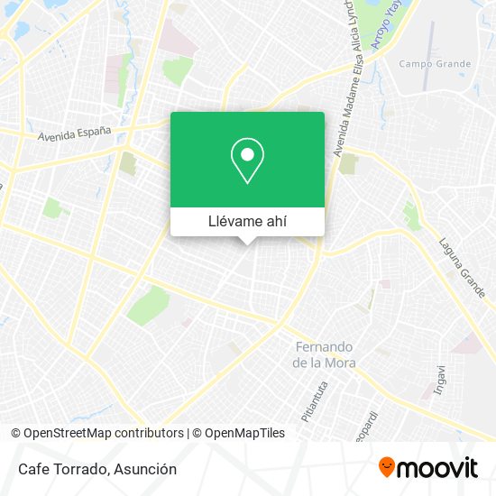 Mapa de Cafe Torrado