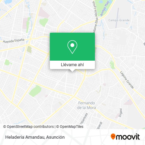 Mapa de Heladeria Amandau