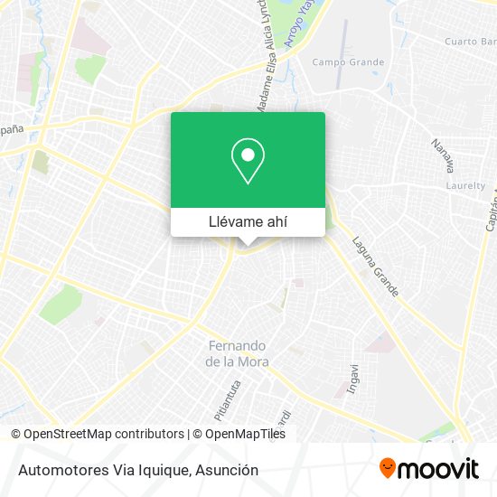 Mapa de Automotores Via Iquique
