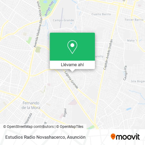 Mapa de Estudios Radio Novashacerco
