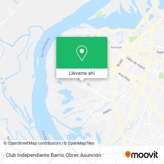 Mapa de Club Independiente Barrio Obrer