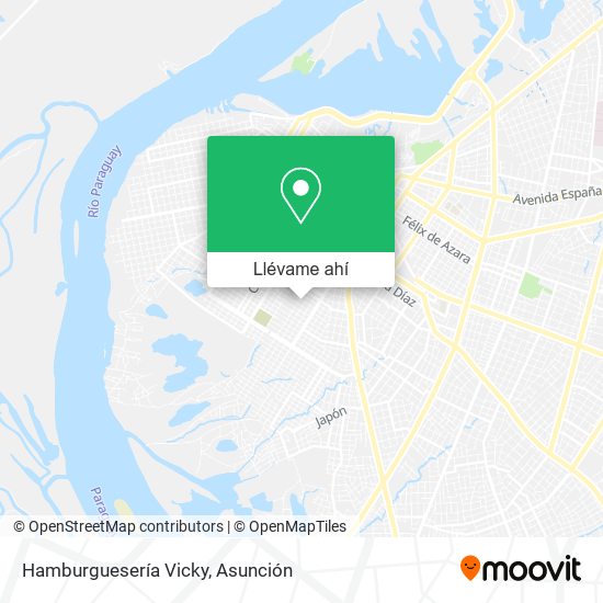 Mapa de Hamburguesería Vicky