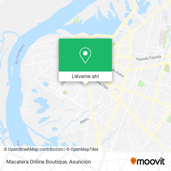 Mapa de Macatera Online Boutique
