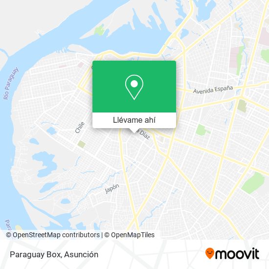 Mapa de Paraguay Box