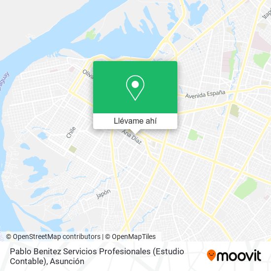 Mapa de Pablo Benitez Servicios Profesionales (Estudio Contable)