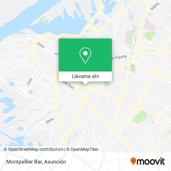 Mapa de Montpellier Bar