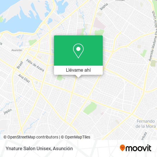 Mapa de Ynature Salon Unisex