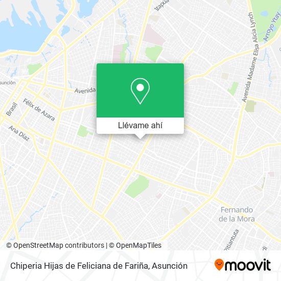 Mapa de Chiperia Hijas de Feliciana de Fariña