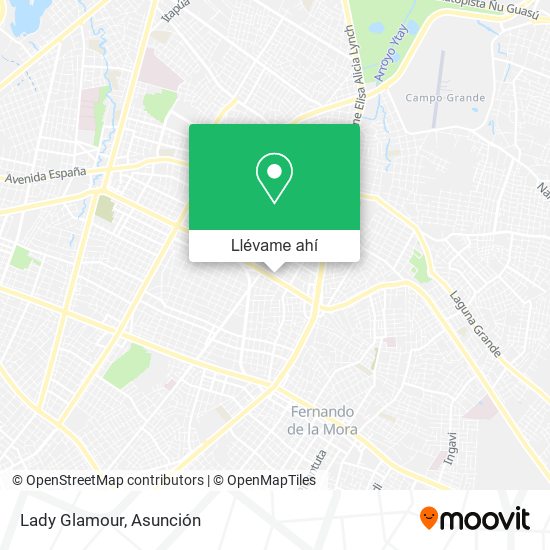 Mapa de Lady Glamour