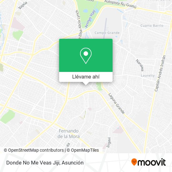 Mapa de Donde No Me Veas Jiji