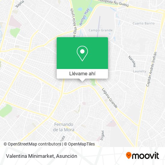 Mapa de Valentina Minimarket