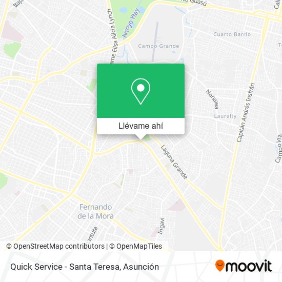 Mapa de Quick Service - Santa Teresa