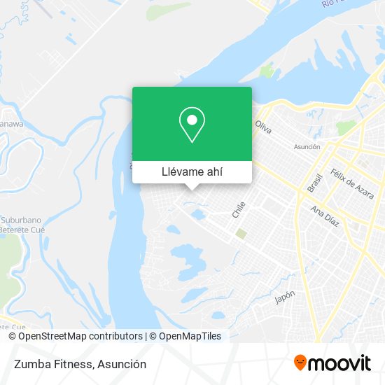 Mapa de Zumba Fitness