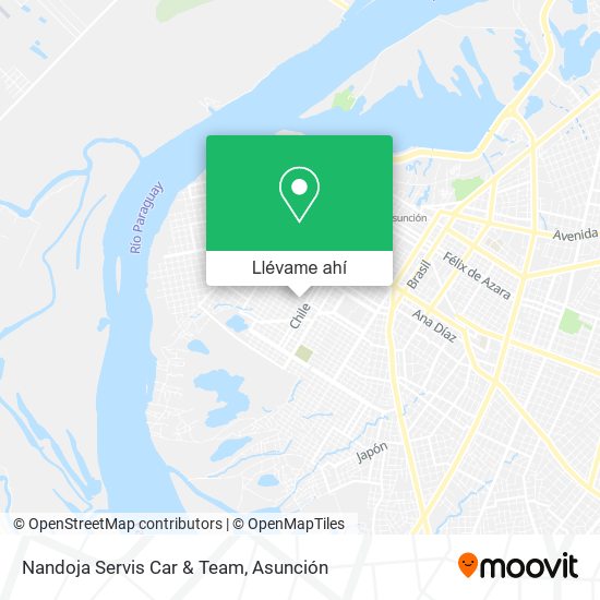 Mapa de Nandoja Servis Car & Team