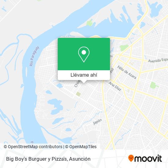 Mapa de Big Boy's Burguer y Pizza's