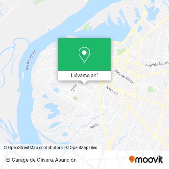 Mapa de El Garage de Olivera
