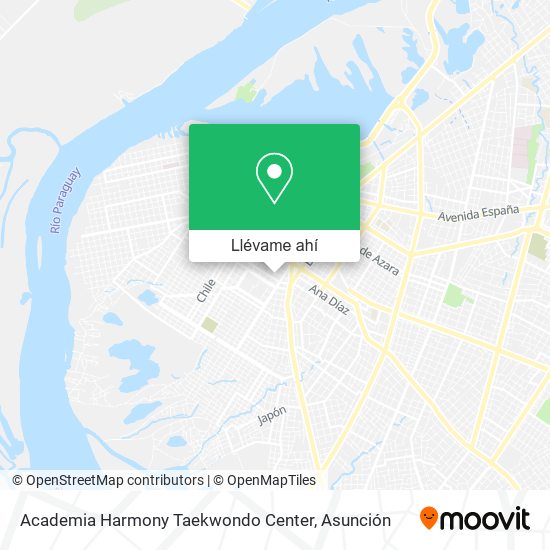 Mapa de Academia Harmony Taekwondo Center