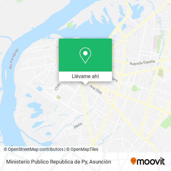 Mapa de Ministerio Publico Republica de Py