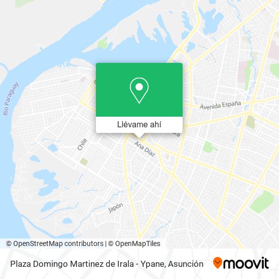 Mapa de Plaza Domingo Martinez de Irala - Ypane