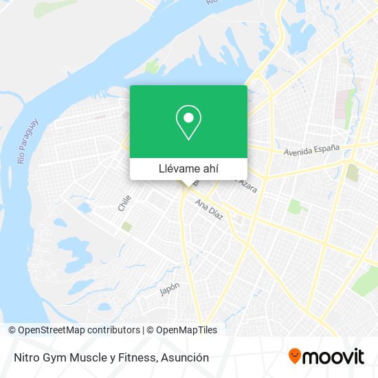 Mapa de Nitro Gym Muscle y Fitness