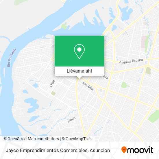 Mapa de Jayco Emprendimientos Comerciales