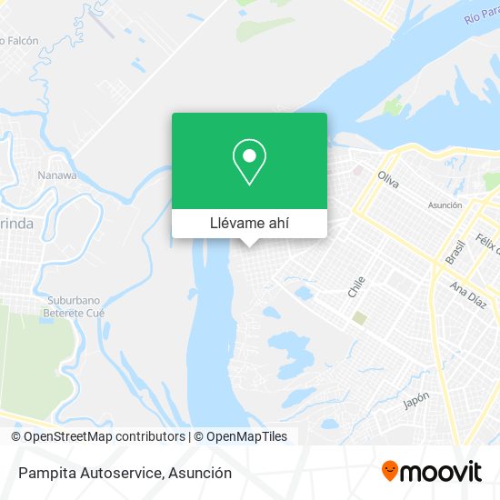 Mapa de Pampita Autoservice