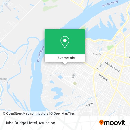 Mapa de Juba Bridge Hotel