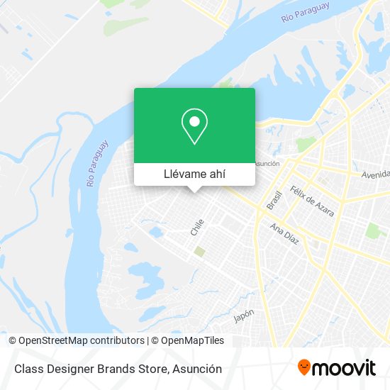 Mapa de Class Designer Brands Store