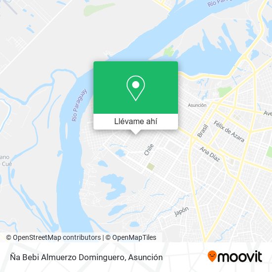 Mapa de Ña Bebi Almuerzo Dominguero