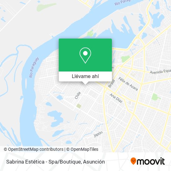 Mapa de Sabrina Estética - Spa / Boutique