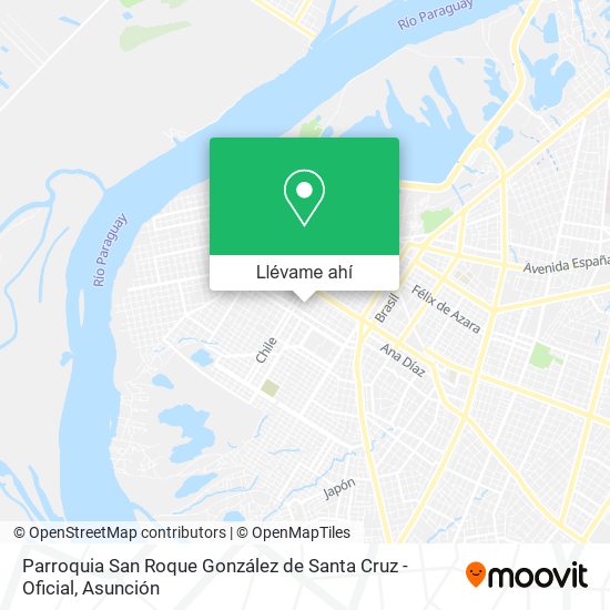Mapa de Parroquia San Roque González de Santa Cruz - Oficial