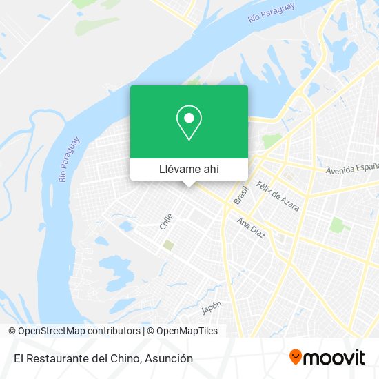 Mapa de El Restaurante del Chino