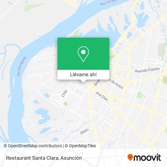 Mapa de Restaurant Santa Clara