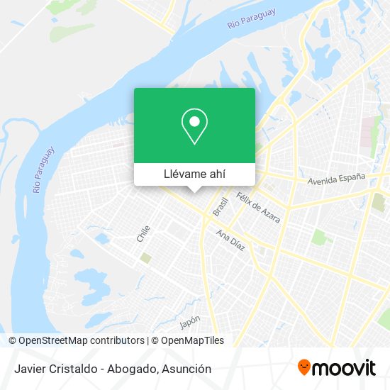 Mapa de Javier Cristaldo - Abogado