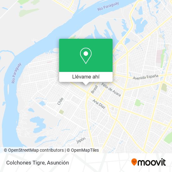 Mapa de Colchones Tigre