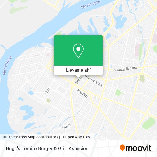 Mapa de Hugo's Lomito Burger & Grill