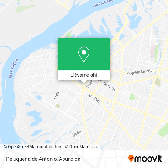 Mapa de Peluqueria de Antonio