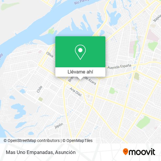 Mapa de Mas Uno Empanadas