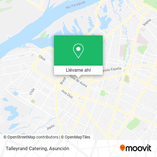 Mapa de Talleyrand Catering