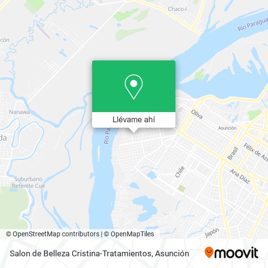 Mapa de Salon de Belleza Cristina-Tratamientos